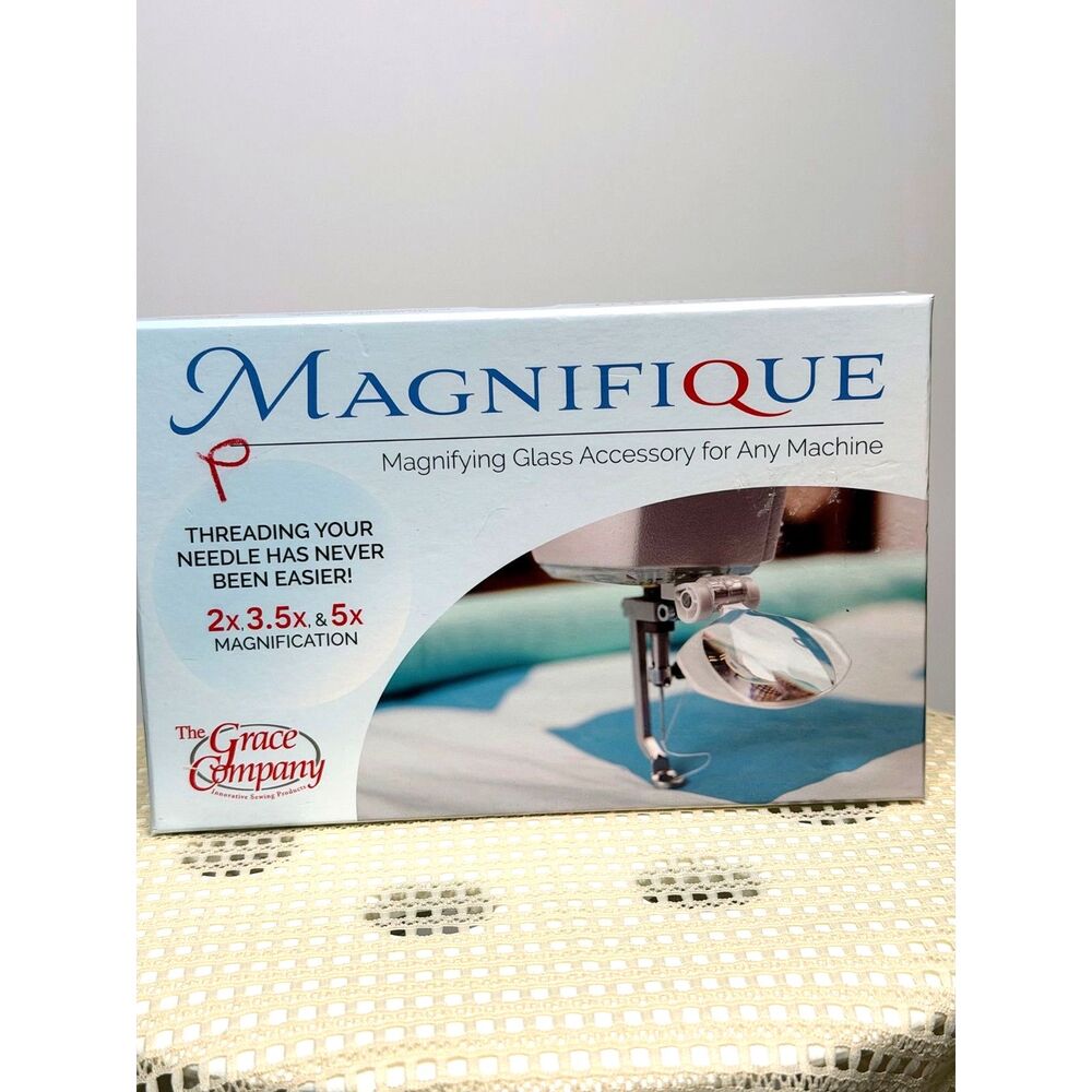 The Grace Company Magnifique Sewing Machine Magnifier 2x3,5x5 New In Box